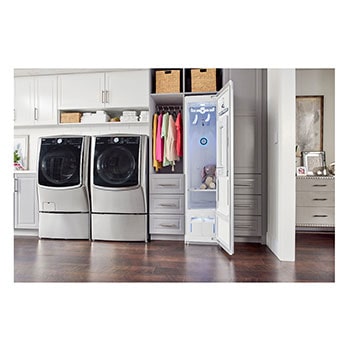 Styler in laundry area