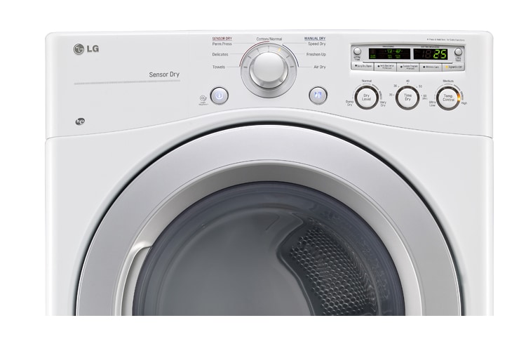 LG Sécheuse à gaz super grande capacité de 7,3 pi 3 avec séchage par détecteur, DLG3051W