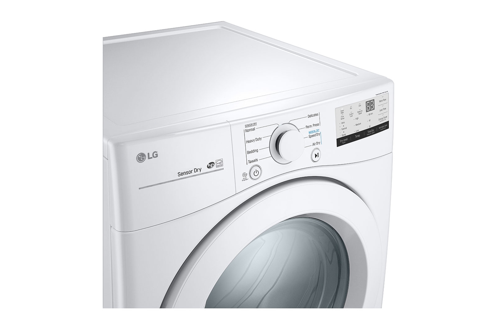 LG Sécheuse électrique à chargement frontal à hyper grande capacité dotée de l’AI ThinQ<sup>MD</sup> de 7,4 pi³ , DLE3400W