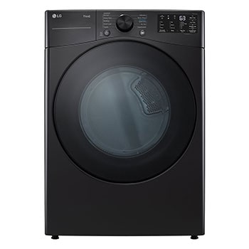 Vue avant de Sécheuse élec. de 7,4 pi³, séchage par détecteur, Wi-Fi, SmartDiagnosis🅪 DLE3580X