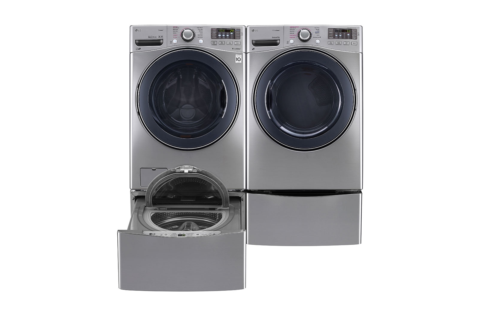 LG Sécheuse électrique SteamDryer<sup>MC</sup> d’une super grande capacité de 7,4 pi 3 dotée de la technologie NFC, DLEX3570V