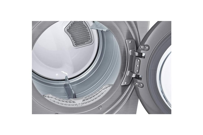 Vue latérale du LG Sécheuse élec. de 7,4 pi³, TurboSteam🅫, AI Sensor Dry🅫, Wi-Fi - DLEX3850V