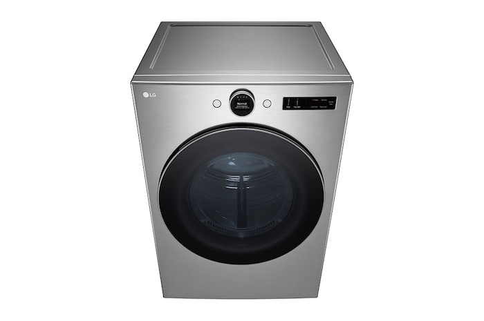 LG Sécheuse électrique à chargement frontal intelligente à super grande capacité de 7,4 pi³ avec séchage par détecteur et technologie à la vapeur, homologuée ENERGY STAR<sup>MD</sup>, DLEX5500V