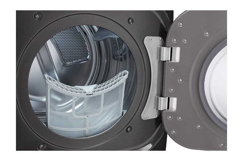 LG Sécheuse électrique à chargement frontal à hyper grande capacité de 9 pi³ avec intelligence intégrée, prise en charge du Wi-Fi et technologie TurboSteam<sup>MC</sup>, DLEX8900B