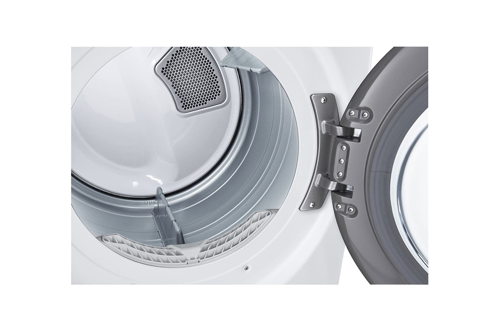 Vue latérale du LG Sécheuse au gaz de 7,4 pi³, séchage par détecteur, Wi-Fi, SmartDiagnosis🅪 - DLG3601W