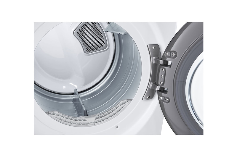Vue latérale du LG Sécheuse au gaz de 7,4 pi³, séchage par détecteur, Wi-Fi, SmartDiagnosis🅪 - DLG3601W