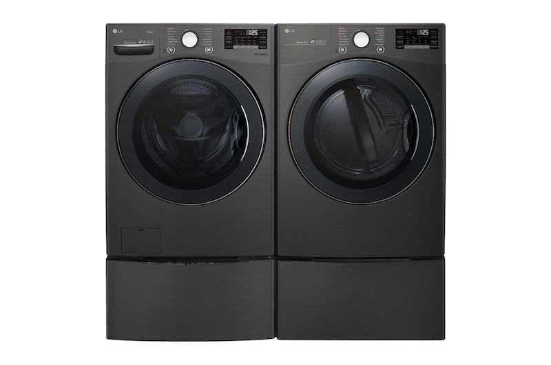 LG Sécheuse intelligente au gaz et à l’électricité avec Wi-Fi et TurboSteam<sup>MC</sup> de 7,4 pi³, DLGX3901B