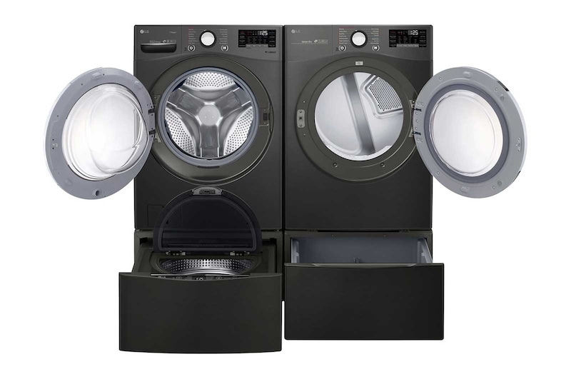 LG Sécheuse intelligente au gaz et à l’électricité avec Wi-Fi et TurboSteam<sup>MC</sup> de 7,4 pi³, DLGX3901B