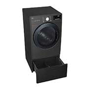 LG Sécheuse intelligente au gaz et à l’électricité avec Wi-Fi et TurboSteam<sup>MC</sup> de 7,4 pi³, DLGX3901B