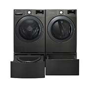 LG Sécheuse intelligente au gaz et à l’électricité avec Wi-Fi et TurboSteam<sup>MC</sup> de 7,4 pi³, DLGX3901B