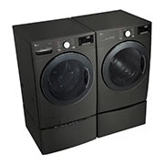 LG Sécheuse intelligente au gaz et à l’électricité avec Wi-Fi et TurboSteam<sup>MC</sup> de 7,4 pi³, DLGX3901B