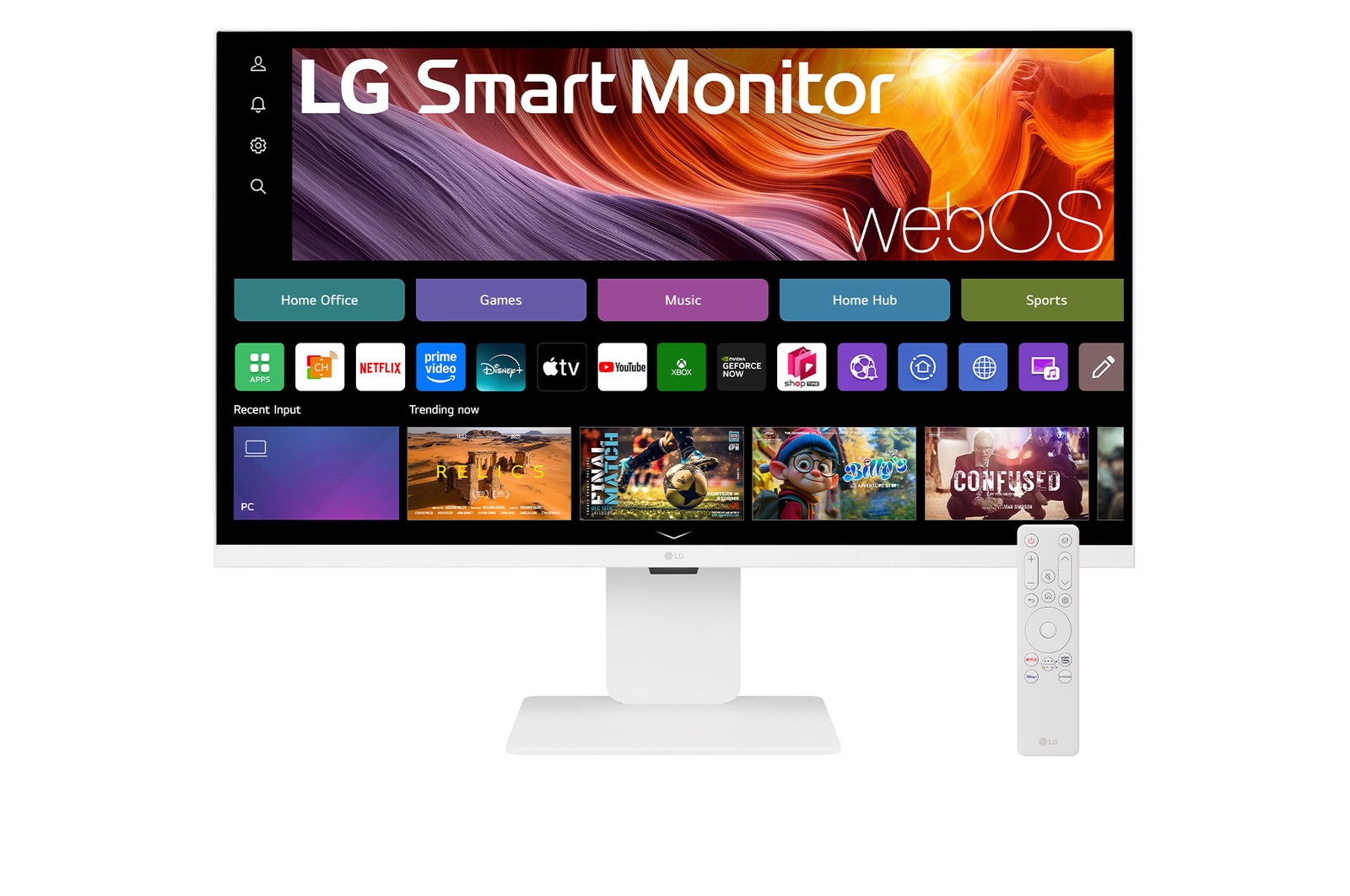 Moniteur intelligent LG 31,5” 4K UHD IPS avec webOS 32U830SA-W