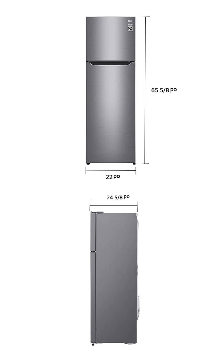 Réfrigérateur de 22 po à profondeur de comptoir avec congélateur en haut et  système Multi-Air FlowMC - LRTNC0915V