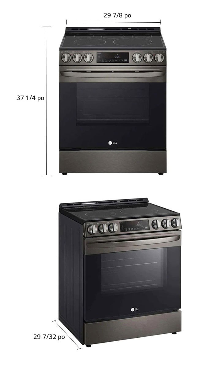 LG STUDIO 6,3 cu. Cuisinière électrique encastrable InstaView® de