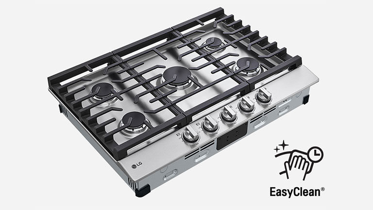 Surface de cuisson en acier inoxydable EasyCleanMD