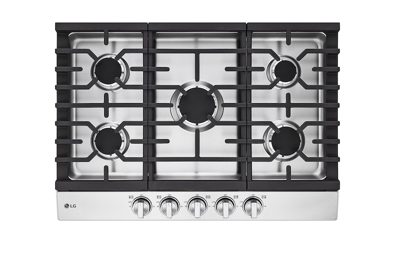 LG Surface de cuisson à gaz de 30 po avec brûleur UltraHeat<sup>MC</sup> de 20,000 BTU, CBGJ3023S