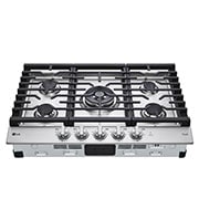 LG Surface de cuisson au gaz intelligente de 30 po avec brûleur double UltraHeat<sup>MC</sup> de 22,000 BTU et boutons à DEL, CBGJ3027S