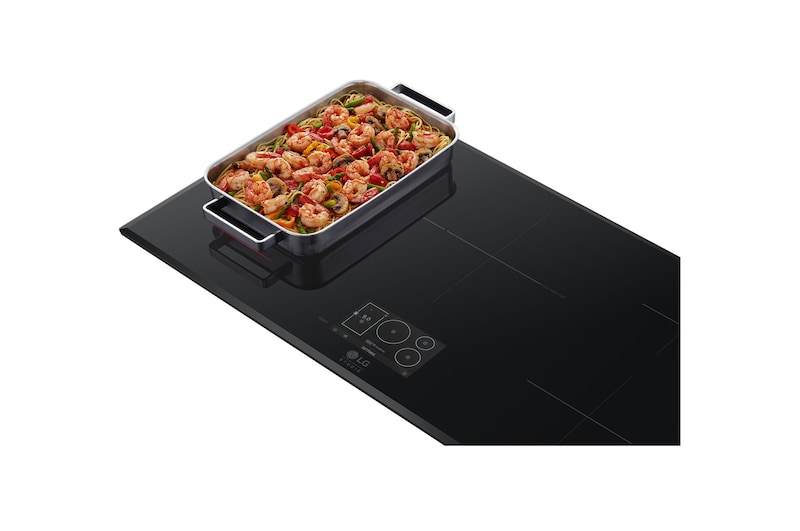 LG Plaque de cuisson à induction de 36 po avec 5 brûleurs et zone de cuisson Flex de LG STUDIO, CBIS3618BE