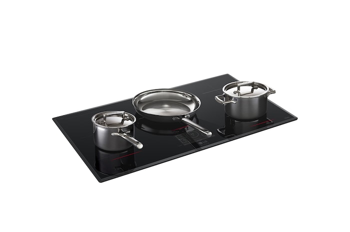 LG Plaque de cuisson à induction de 36 po avec 5 brûleurs et zone de cuisson Flex de LG STUDIO, CBIS3618BE