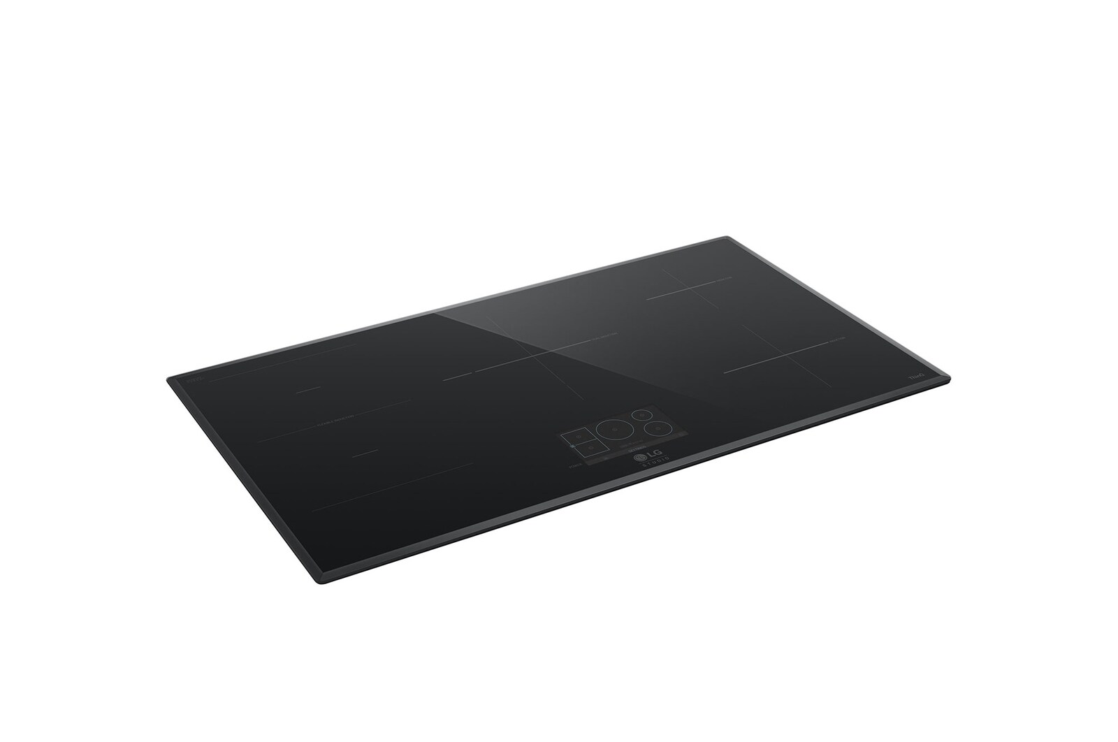 LG Plaque de cuisson à induction de 36 po avec 5 brûleurs et zone de cuisson Flex de LG STUDIO, CBIS3618BE