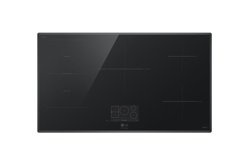 LG Plaque de cuisson à induction de 36 po avec 5 brûleurs et zone de cuisson Flex de LG STUDIO, CBIS3618BE