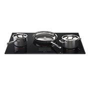 LG Plaque de cuisson à induction de 36 po avec 5 brûleurs et zone de cuisson Flex de LG STUDIO, CBIS3618BE