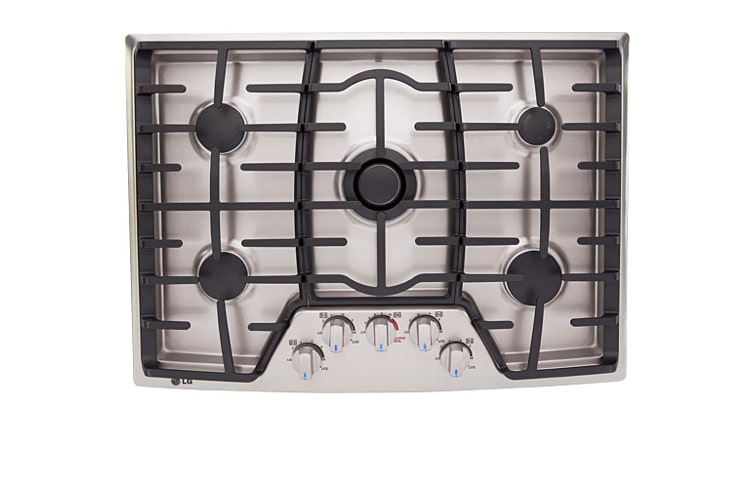Vue avant de Surface de cuisson au gaz de 36 po (acier inoxydable) LCG3691ST