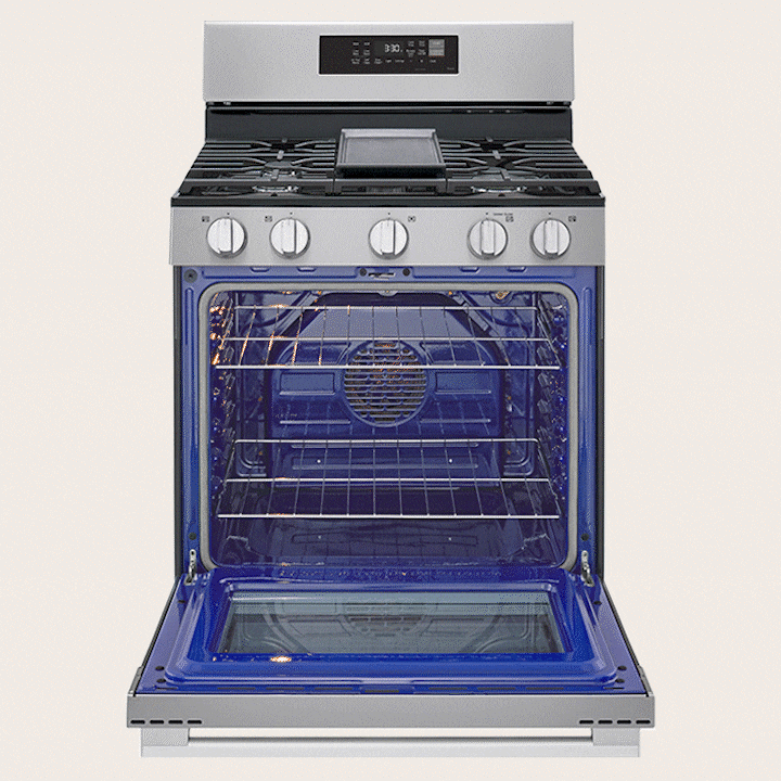 'Cuisinière au gaz à four simple de grande capacité (6,3 pi³)