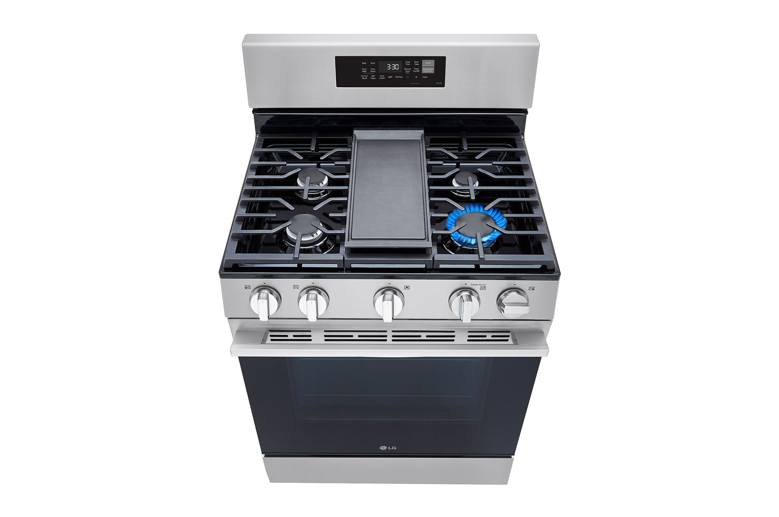 Top perspective with burner