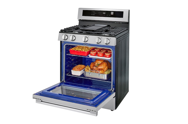 Left sided open with food