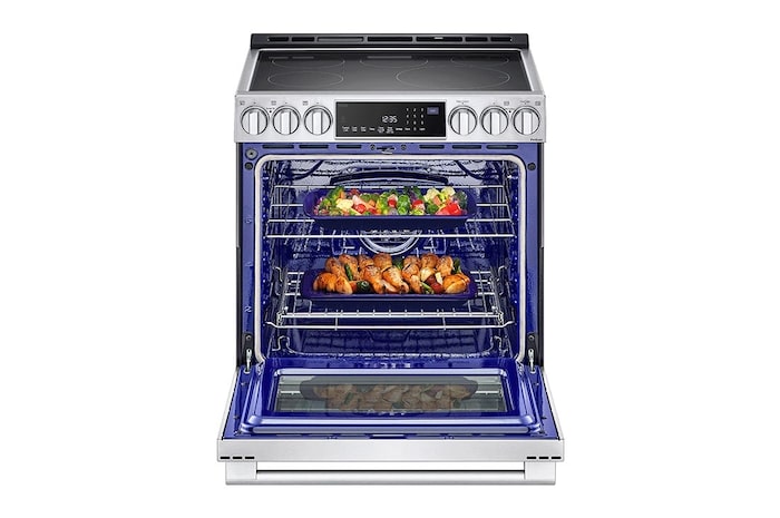 LG Cuisinière électrique encastrable de 6,3 pi³ avec les technologies InstaView<sup>MD</sup>, ProBake Convection<sup>MD</sup> et Air Fry de LG STUDIO, LSES6338F