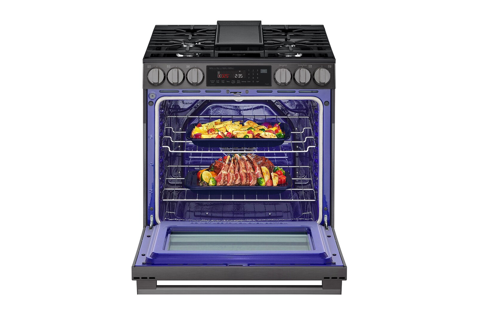 Front open with food