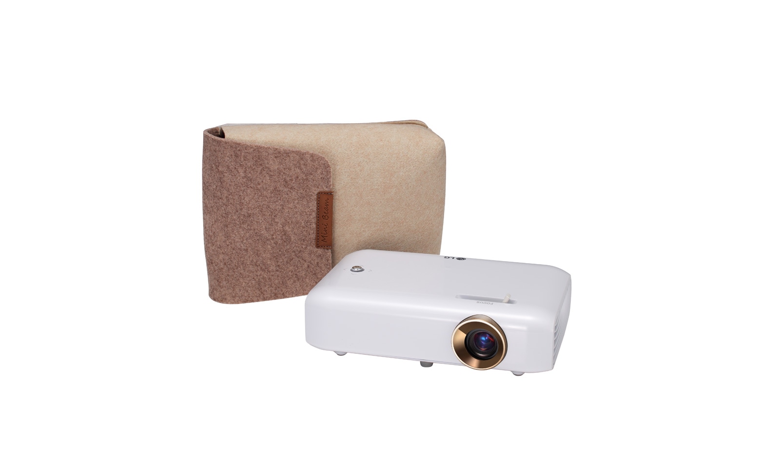 LG Projecteur DEL Minibeam avec pile intégrée, sortie du son Bluetooth et fonction de partage d’écran, PH550
