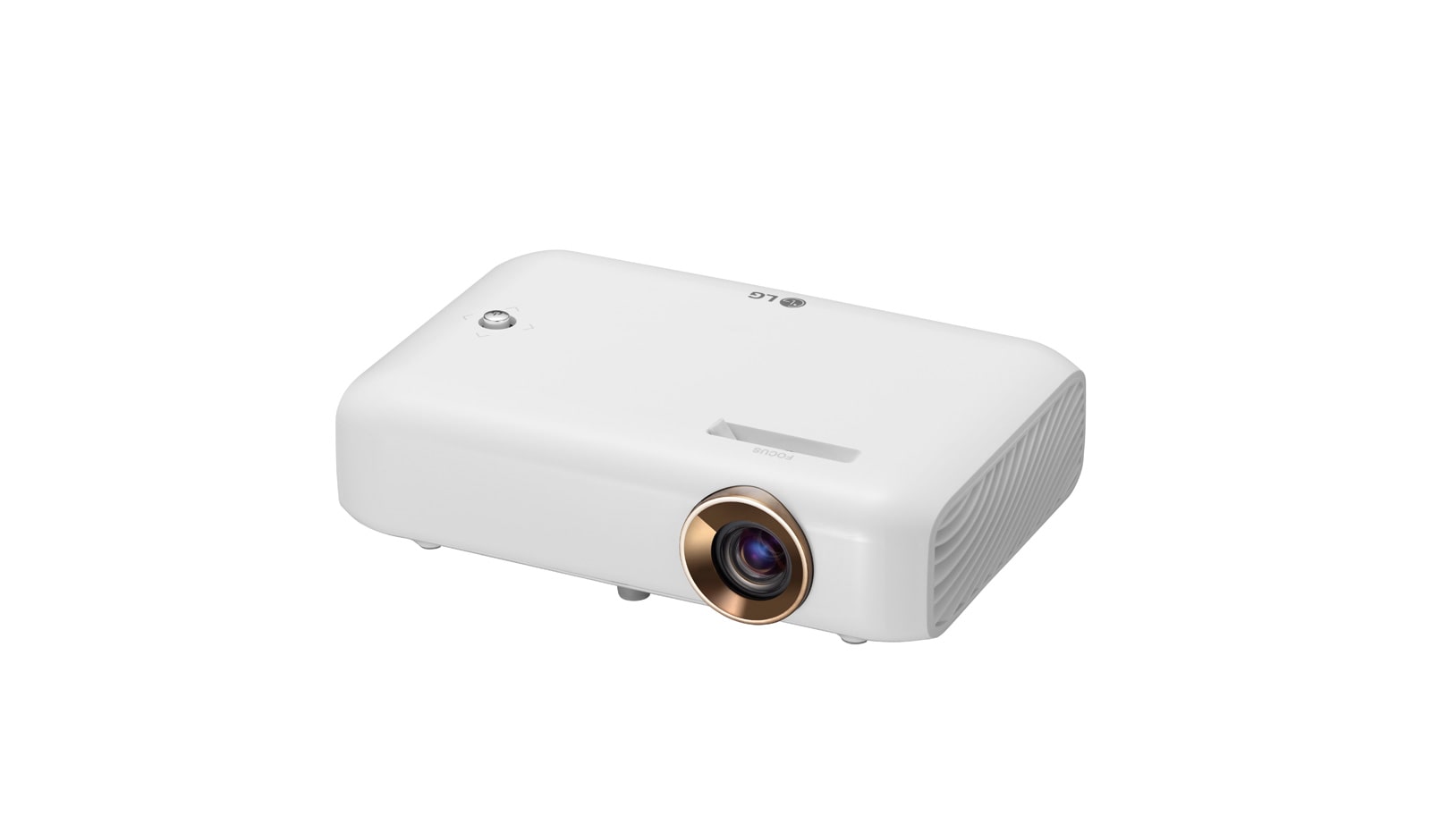 LG Projecteur DEL Minibeam avec pile intégrée, sortie du son Bluetooth et fonction de partage d’écran, PH550