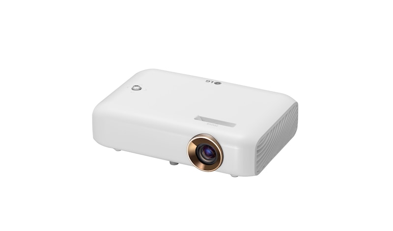 LG Projecteur DEL Minibeam avec pile intégrée, sortie du son Bluetooth et fonction de partage d’écran, PH550