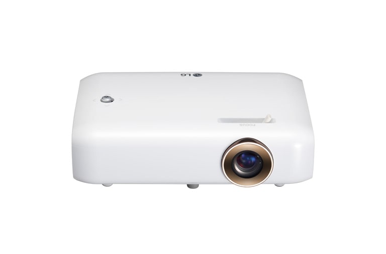 LG Projecteur DEL Minibeam avec pile intégrée, sortie du son Bluetooth et fonction de partage d’écran, PH550