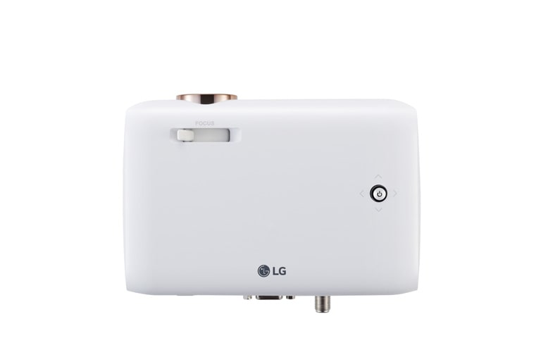 LG Projecteur DEL Minibeam avec pile intégrée, sortie du son Bluetooth et fonction de partage d’écran, PH550