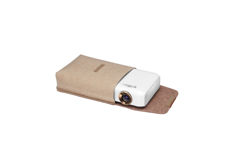 LG Projecteur DEL Minibeam avec pile intégrée, sortie du son Bluetooth et fonction de partage d’écran, PH550