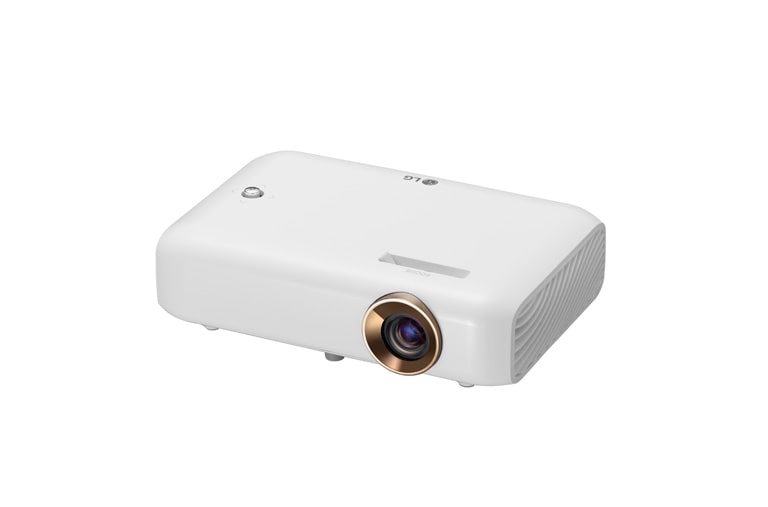 LG Projecteur DEL Minibeam avec pile intégrée, sortie du son Bluetooth et fonction de partage d’écran, PH550