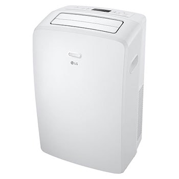 Vue oblique droite d’un climatiseur portatif de LG