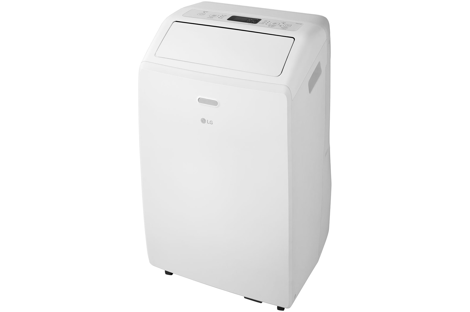 Vue oblique droite du climatiseur portatif de LG