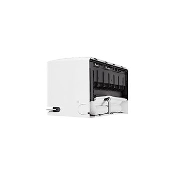 Left low-angle front view of LG ai air conditioner
