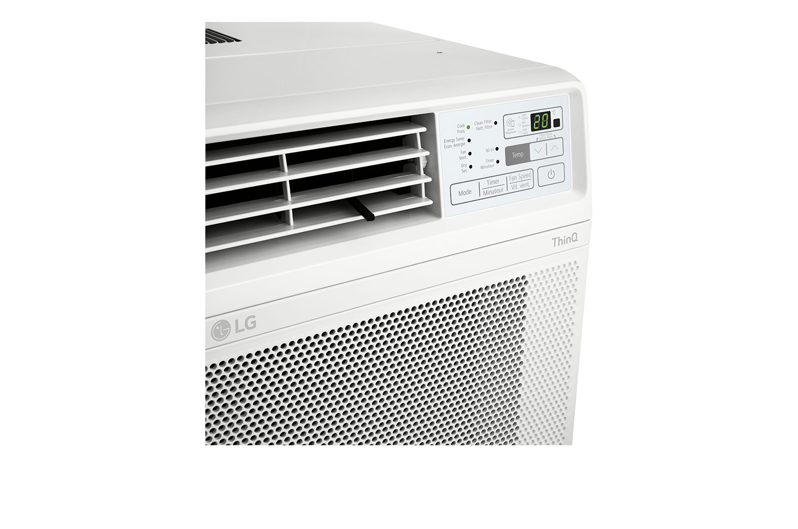 LG Climatiseur de fenêtre intelligent de 12000 BTU avec Wi-Fi, LW1222ERSM