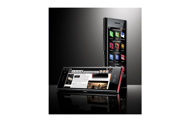 LG New Chocolate | Téléphone cellulaire avec écran tactile TFT WVGA de 4 po, IU à écran double, appareil photo 5 Mpx, BL40