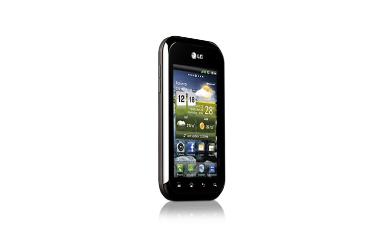 LG Eclypse | Connectez-vous avec cet élégant téléphone intelligent à clavier QWERTY coulissant complet., C800G