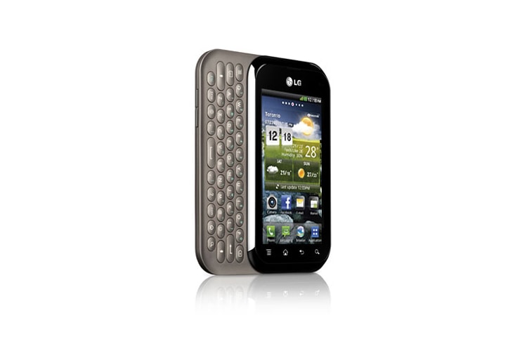LG Eclypse | Connectez-vous avec cet élégant téléphone intelligent à clavier QWERTY coulissant complet., C800G