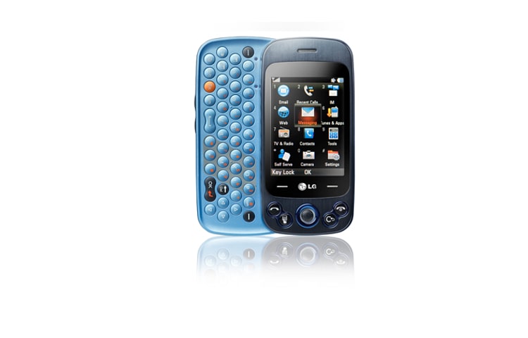 Vue avant de Rumour Plus | Clavier QWERTY élégant coulissant à 4 rangées, appareil photo de 2,0 Mp, haut parleur, Prise de 3,5 mm pour casque d’écoute, Lecteur de musique avec affichage plein écran, GW370