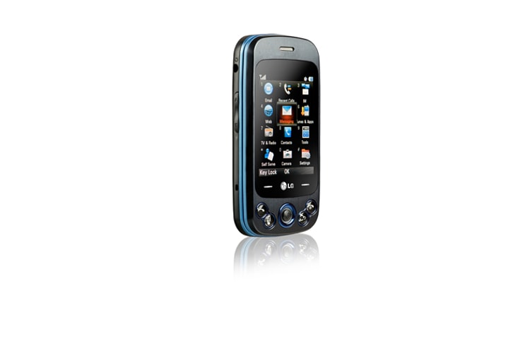 LG Rumour Plus | Clavier QWERTY élégant coulissant à 4 rangées, appareil photo de 2,0 Mp, haut parleur, Prise de 3,5 mm pour casque d’écoute, Lecteur de musique avec affichage plein écran,, GW370