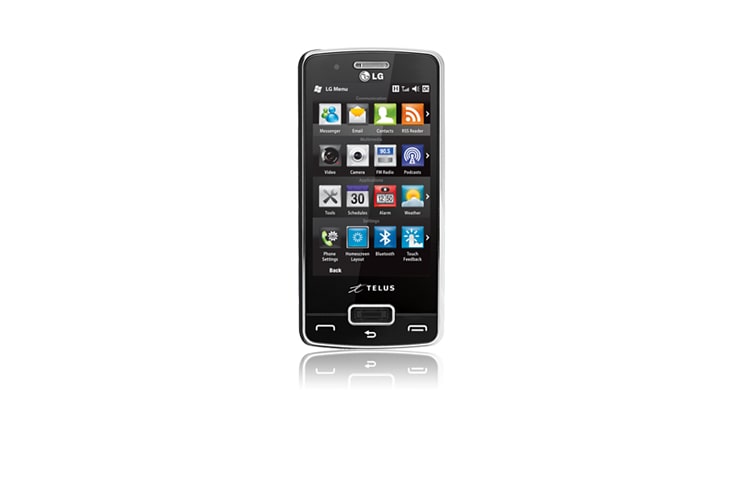 Vue avant de IQ | Processeur de ® de Windows Mobile le plus rapide avec le ® 6.5 de Windows Mobile GW825