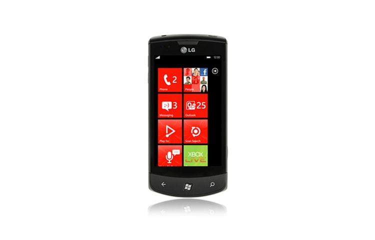 Vue avant de LG Optimus 7 | Windows 7 LGE900